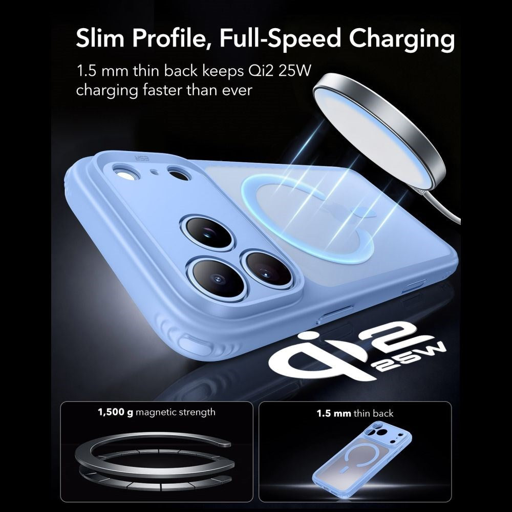 iPhone 18 Pro Max / 17 Pro Max ESR Classic Hybrid Skal - MagSafe Kompatibel - Blå