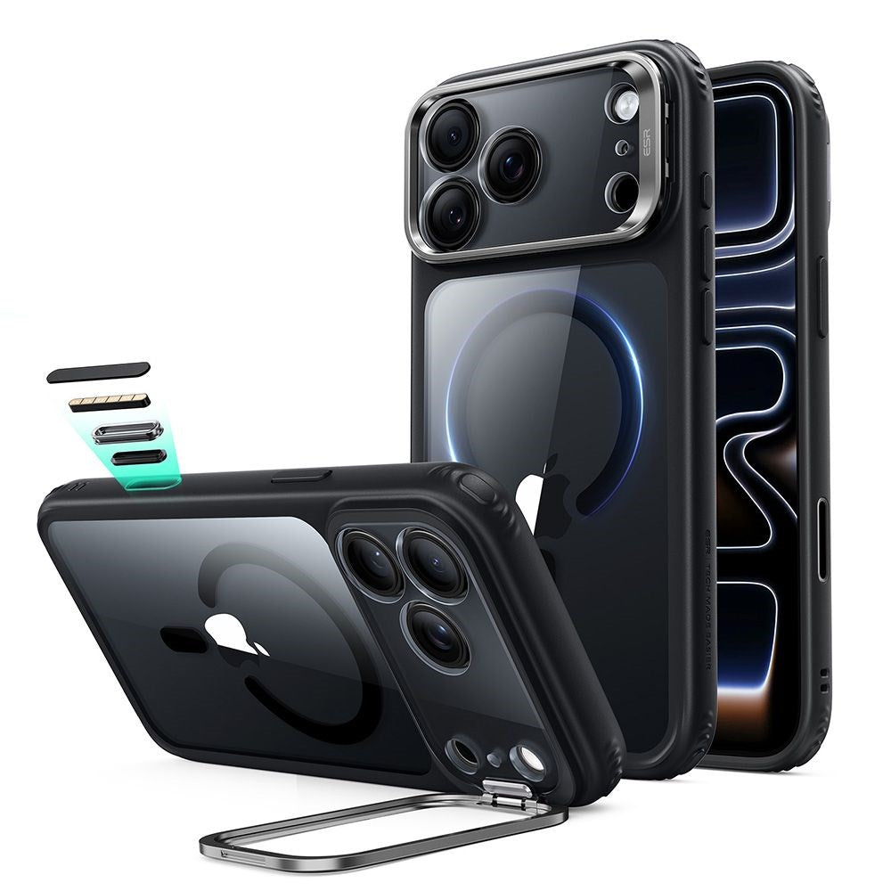 iPhone 18 Pro / 17 Pro ESR Classic Hybrid Kickstand Skal - MagSafe Kompatibel - Svart