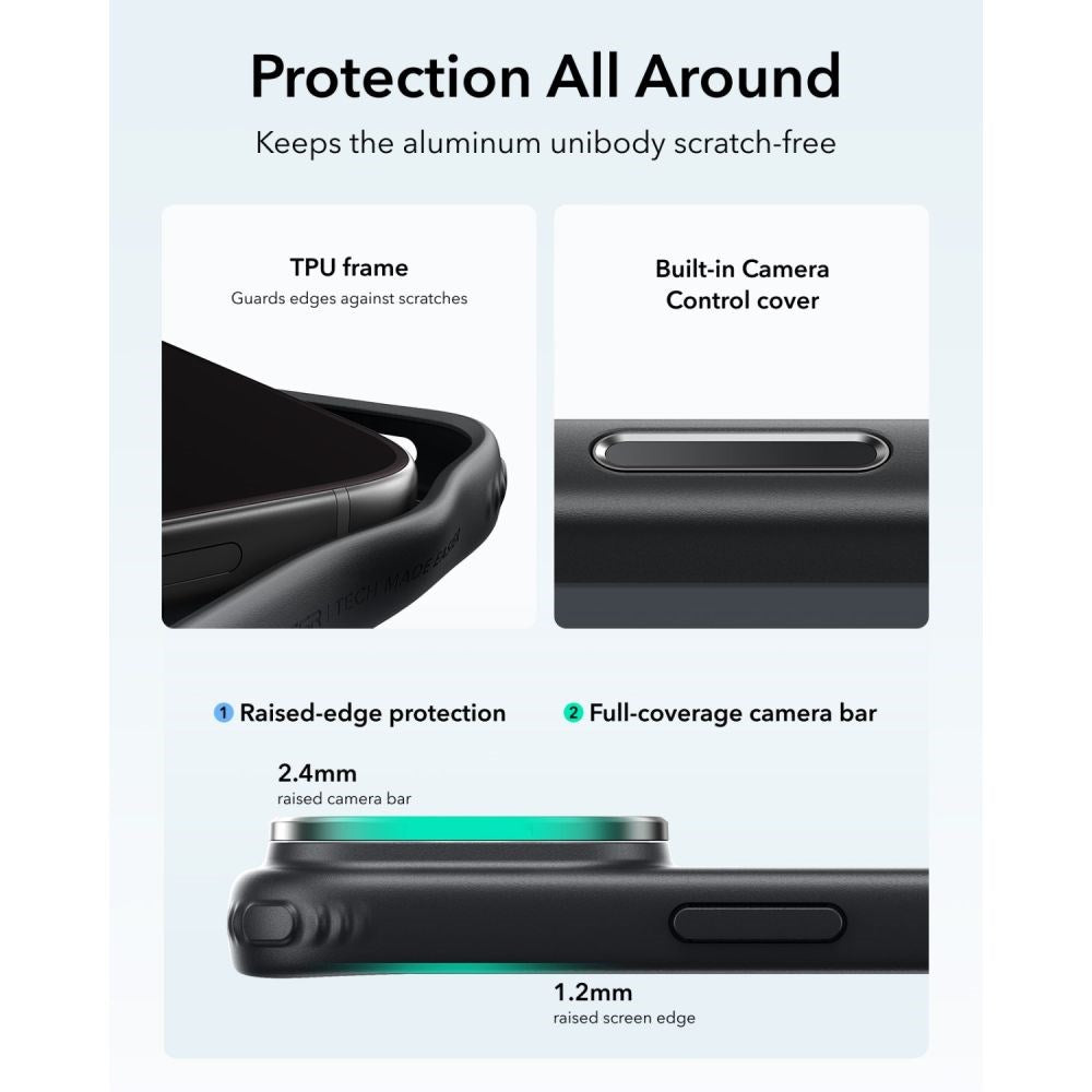 iPhone 18 Pro / 17 Pro ESR Classic Hybrid Kickstand Skal - MagSafe Kompatibel - Svart