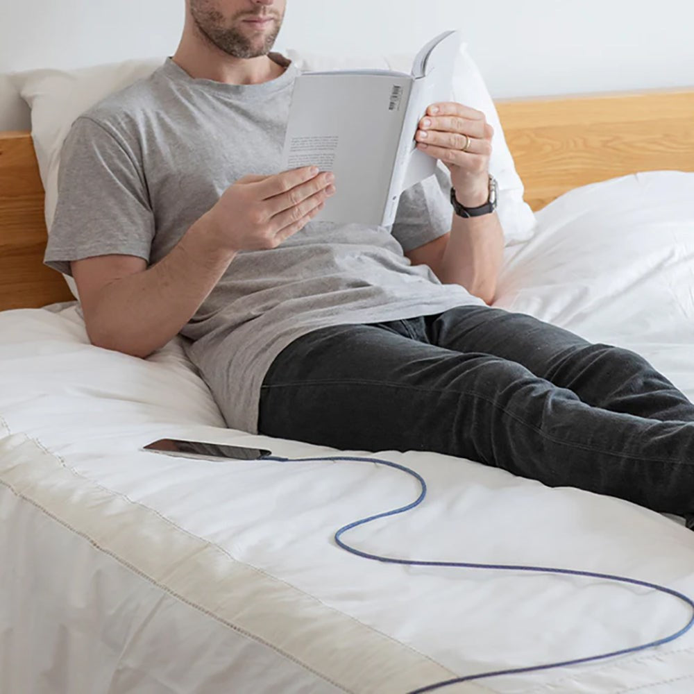 Native Union Belt Kabel USB-A till Lightning med läderspänne 3 meter. - Kosmos