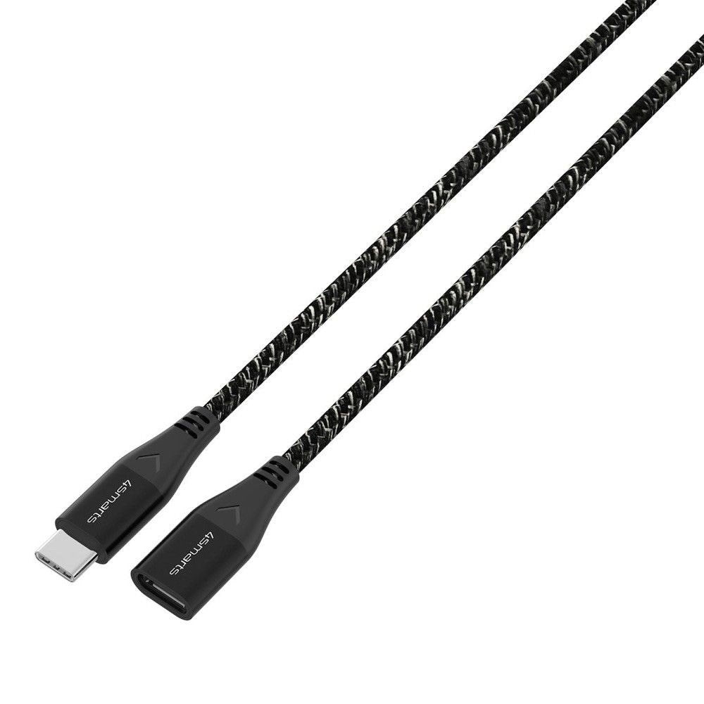 4smarts 60W USB-C Förlängningskabel - 1.5m - Monokrom