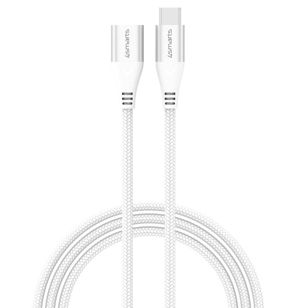 4smarts 60W USB-C Förlängningskabel - 1.5m - Vit