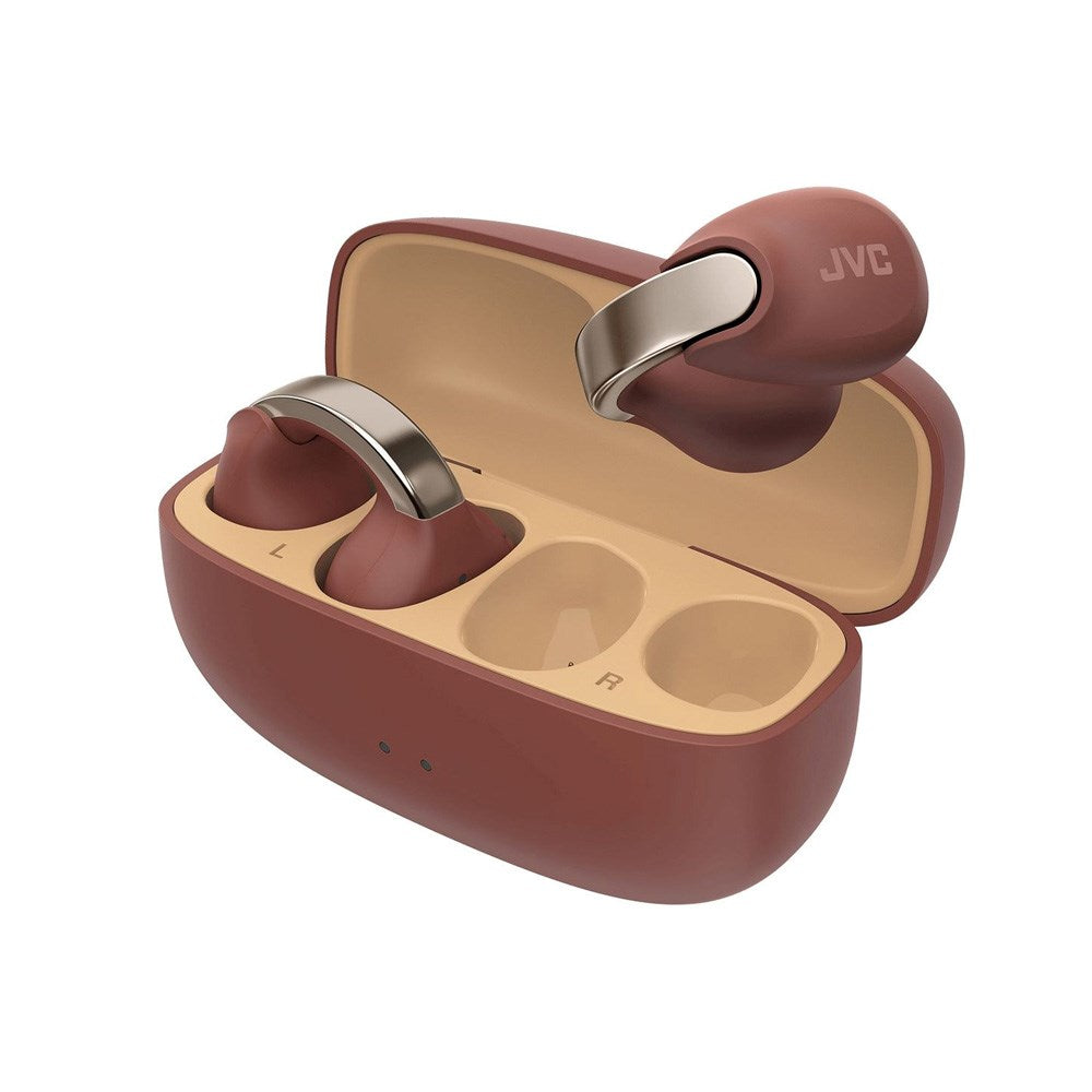 JVC Nearphones HA-NP1T True Wireless Open-Ear Cuff Hörlurar - Brun