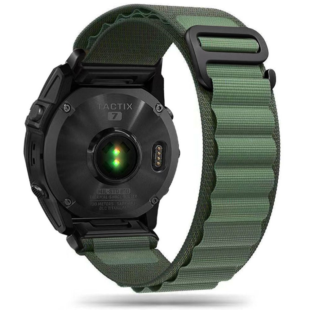 Universal Garmin 26mm QuickFit Tech-Protect Nylon Pro Klockarmband - Grön