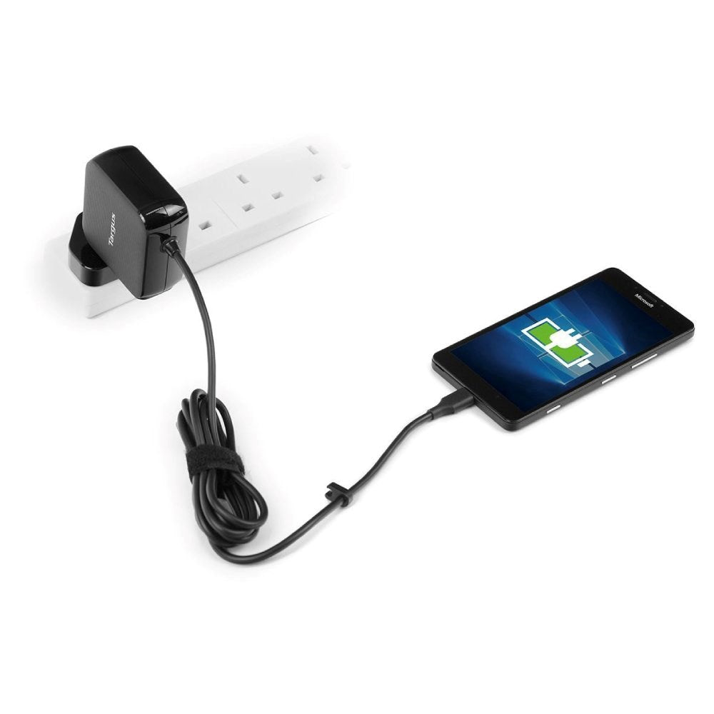 Targus APA95EU USB-C AC Universalladdare med 45W - 1.8m - Svart
