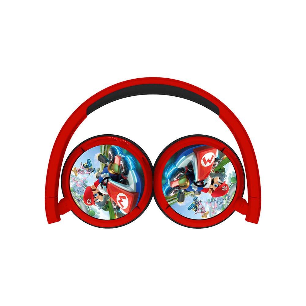 Mariokart OTL On-Ear Trådlösa Hörlurar för Barn -Röd / Svart