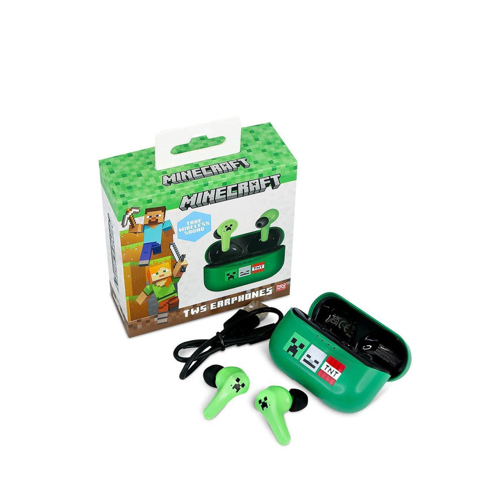 Minecraft OTL In-Ear True Wireless Headset - Grön