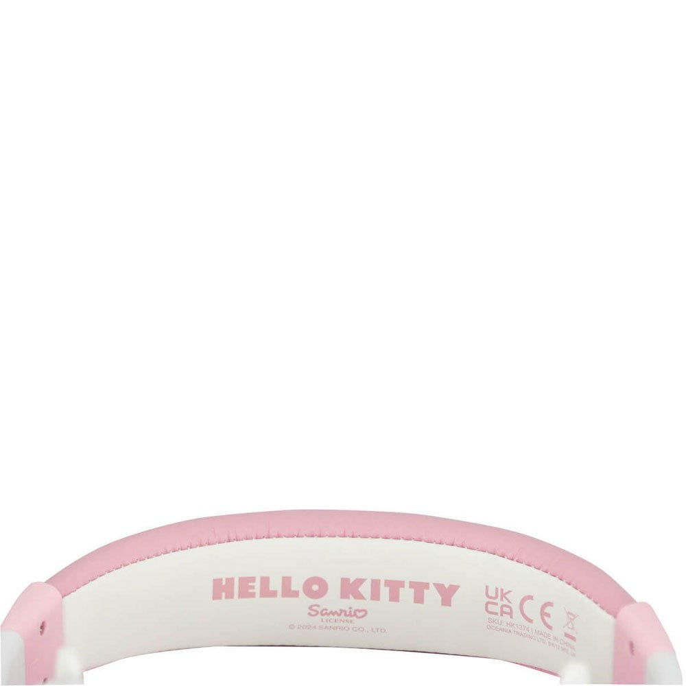 Hello Kitty OTL On-Ear Hörlurar för Barn med 3D-Öron – Max. 85dB - Vit / Rosa