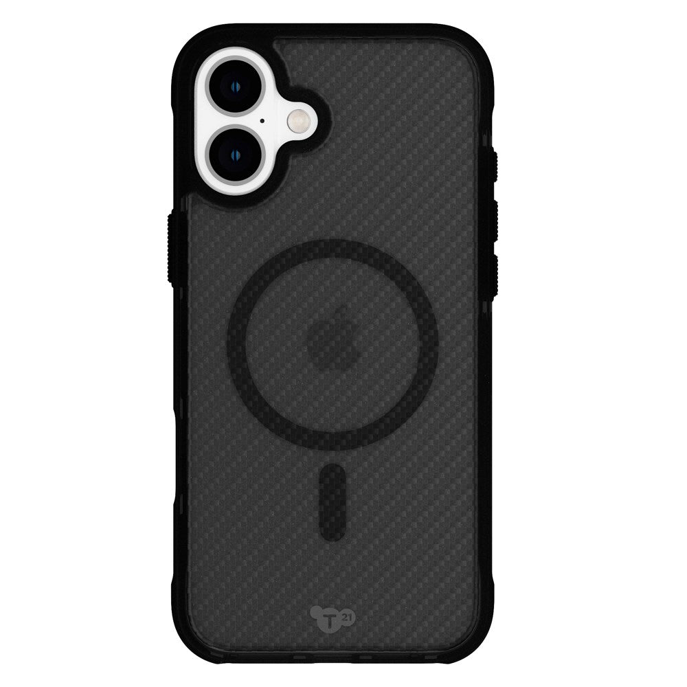 iPhone 16 Plus Tech21 EVO Armor Skal - MagSafe Kompatibel - Genomskinlig / Svart