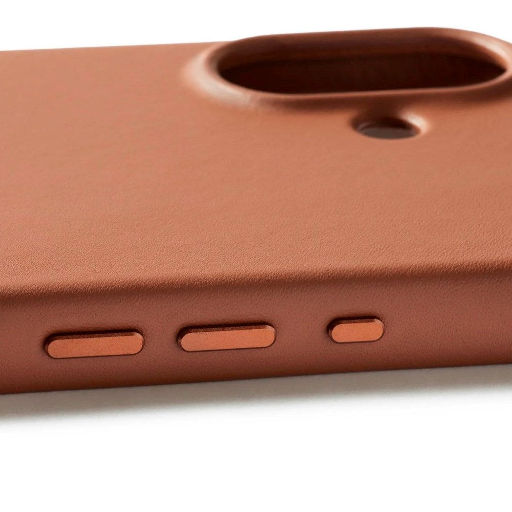 Mujjo iPhone 17 Leather Case - MagSafe Kompatibel - Tan