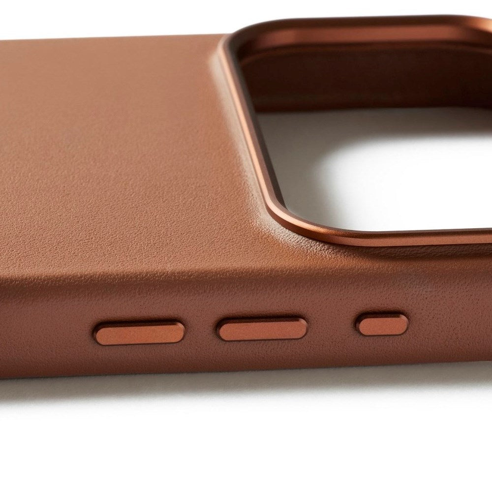 Mujjo iPhone 17 Pro Max Leather Case - MagSafe Kompatibel - Tan