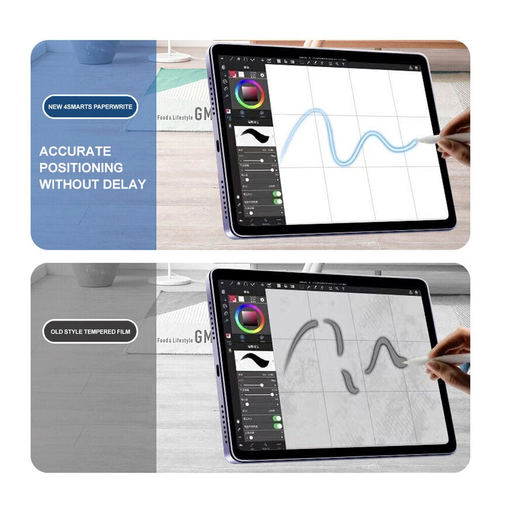 iPad 10.2" (2021 / 2020 / 2019) 4smarts Skärmskyddsfilm med Pappersskrivningsfunktion - Genomskinlig