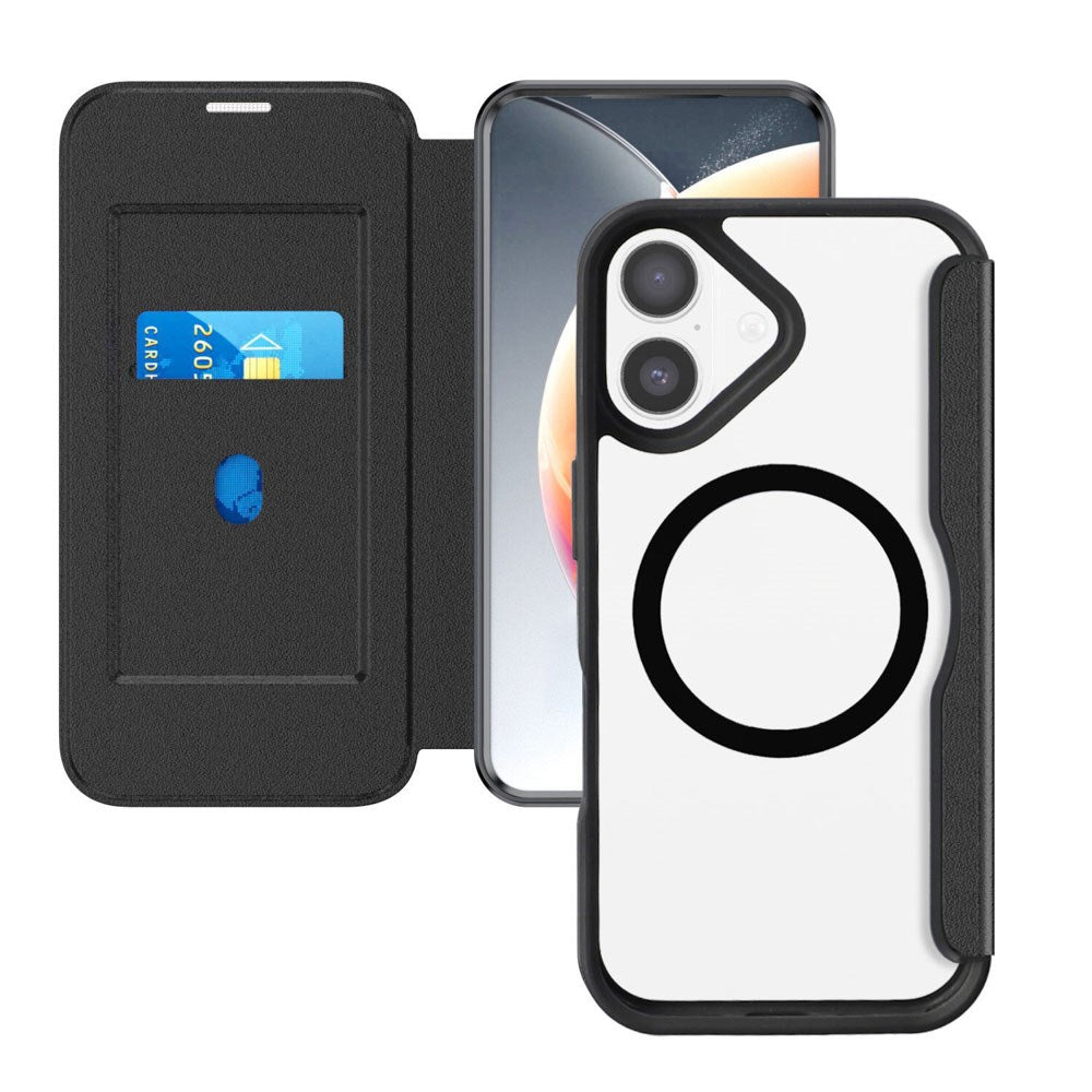 iPhone 17 4smarts Urban Pro Fodral - MagSafe Kompatibel - Genomskinlig / Svart