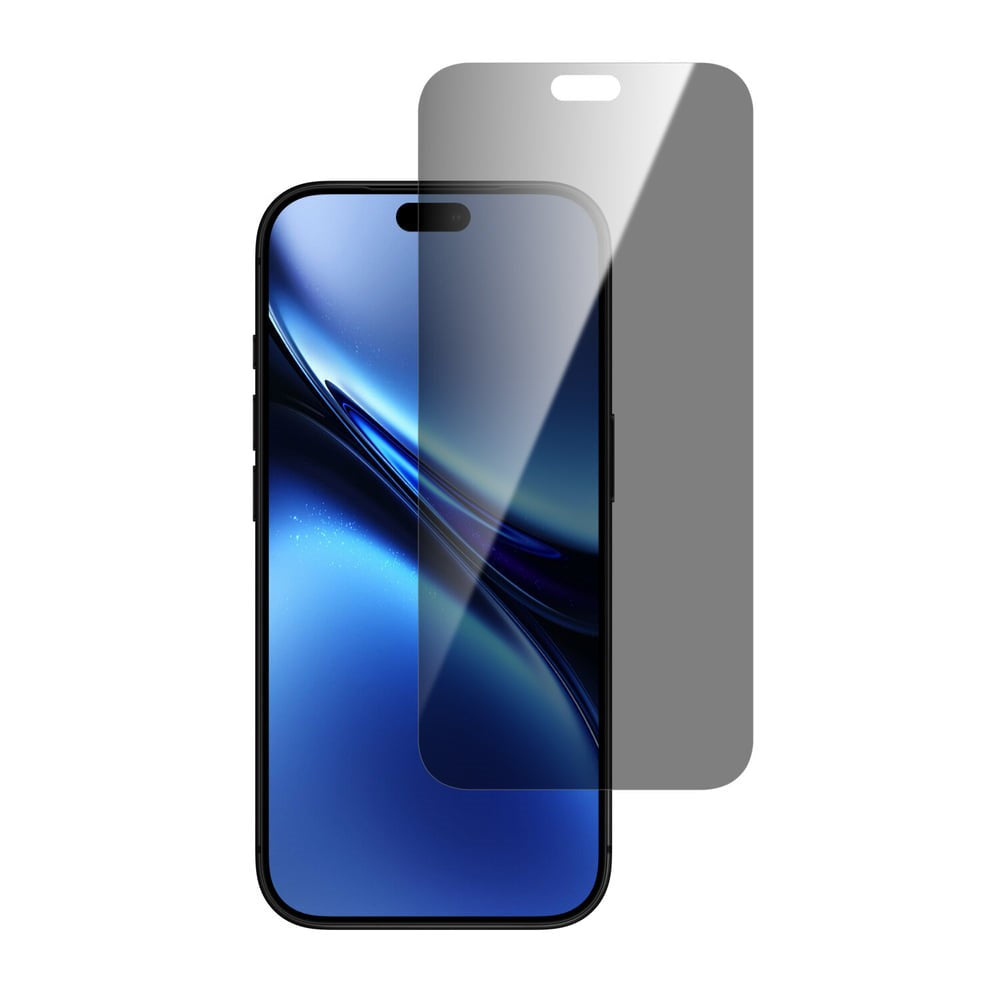 iPhone 18 Pro Max 4Smarts Second Glass Skärmskydd m. Monteringsram - Privacy Funktion - Genomskinlig