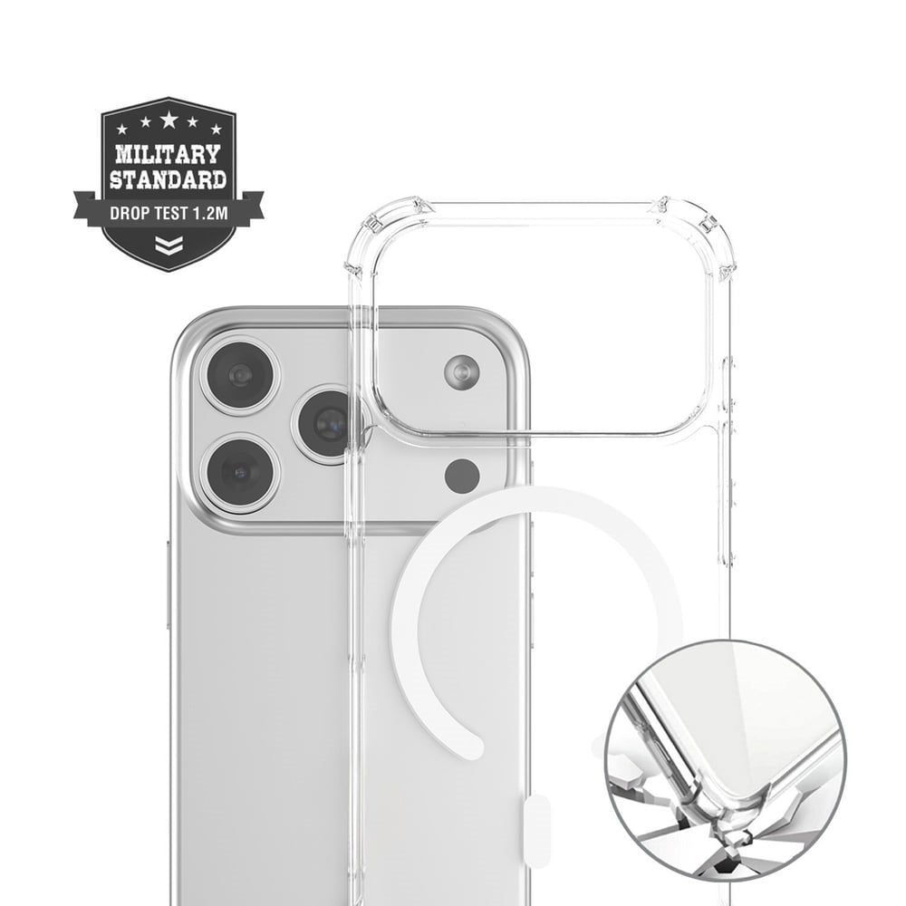 iPhone 18 Pro / 17 Pro 4Smarts IBIZA Hybrid Skal - MagSafe Kompatibel - Genomskinlig