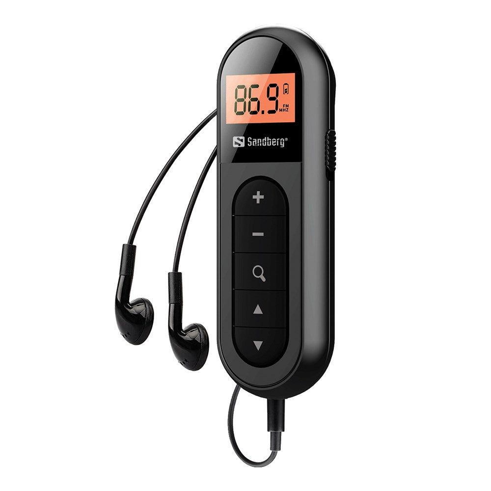 Sandberg Pocket Radio Recharge - FM Nödradio - Svart