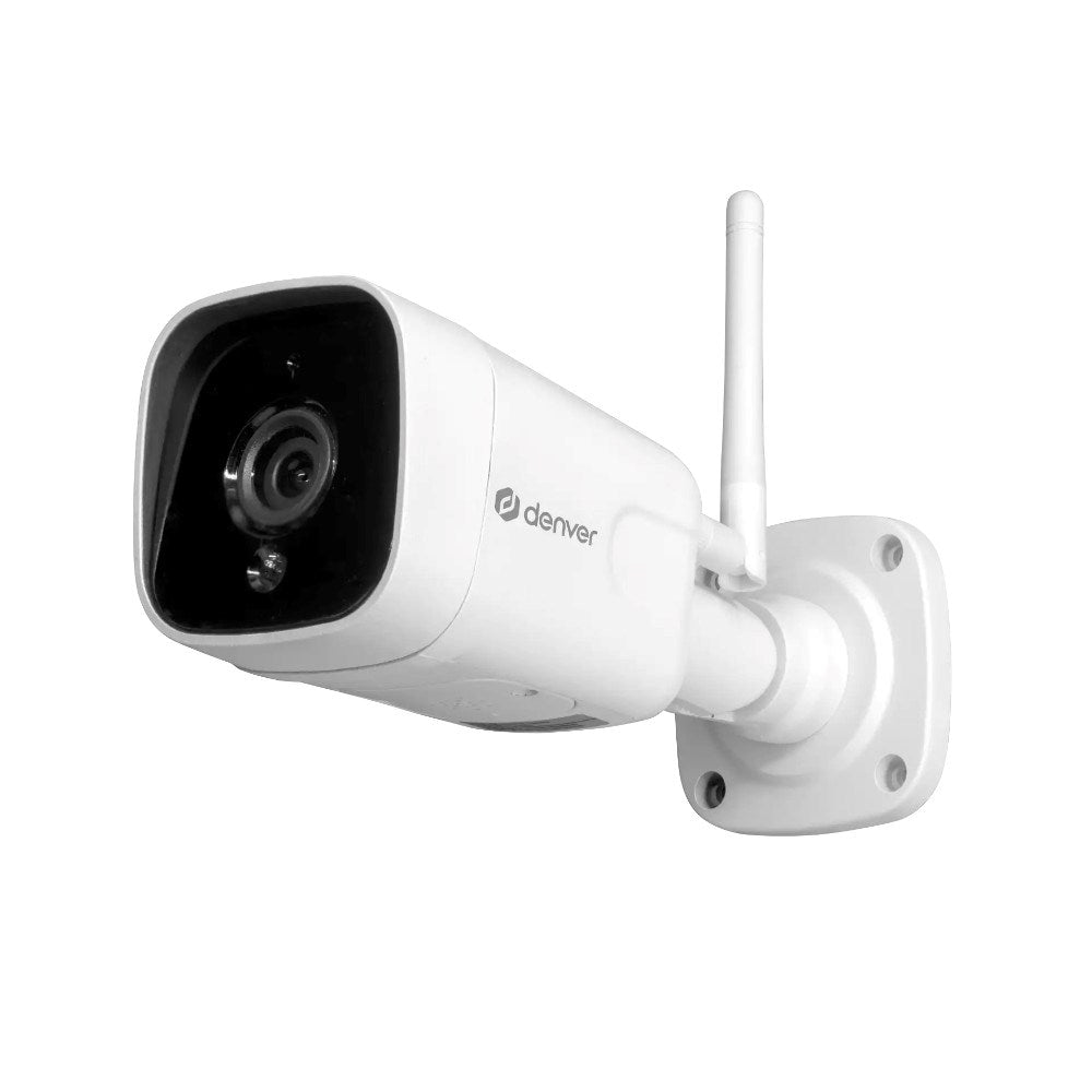 Denver IOC-241 Utomhus Smart Home Kamera - Tuya Kompatibel - Vit