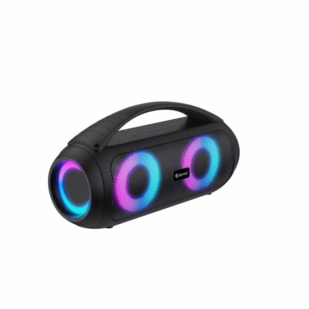 Denver BTG-618 Bluetooth Högtalare med Färgglad LED-Lampa - Svart
