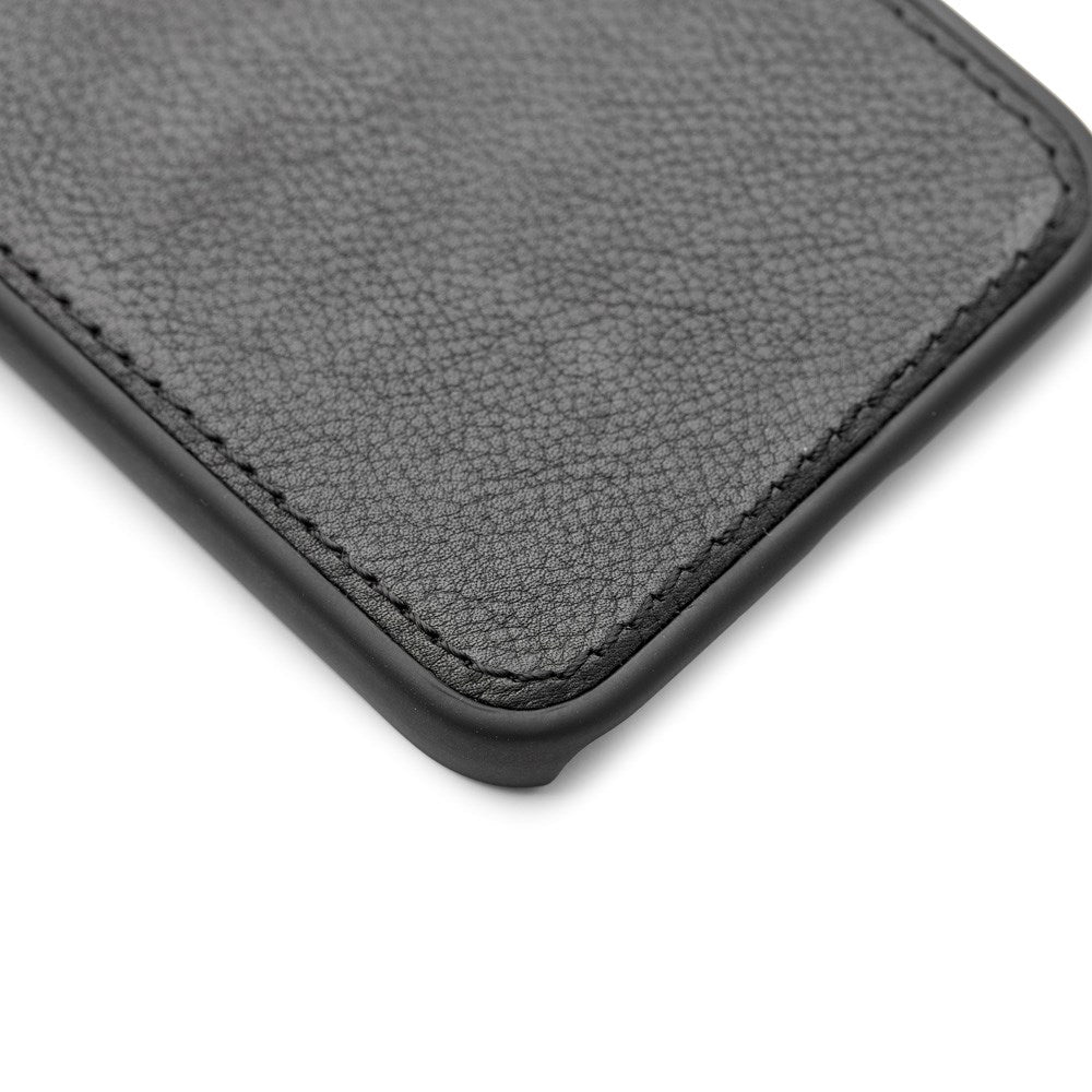 Trunk iPhone 11 Pro / XS / X Äkta Läder Fodral med Avtagbart Skal - Svart