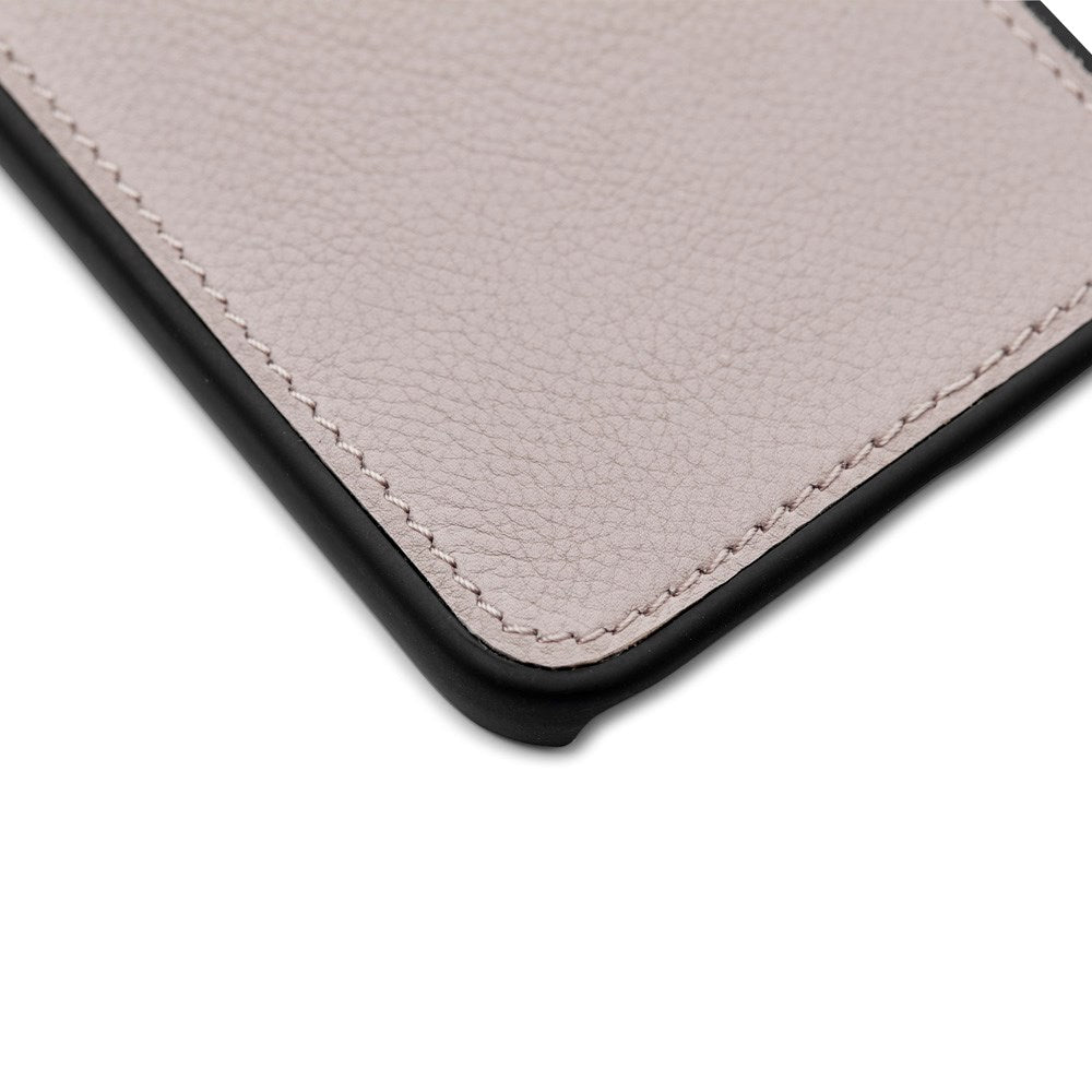 Trunk iPhone 12 Mini Äkta Läder Fodral med Avtagbart Skal - Rosa