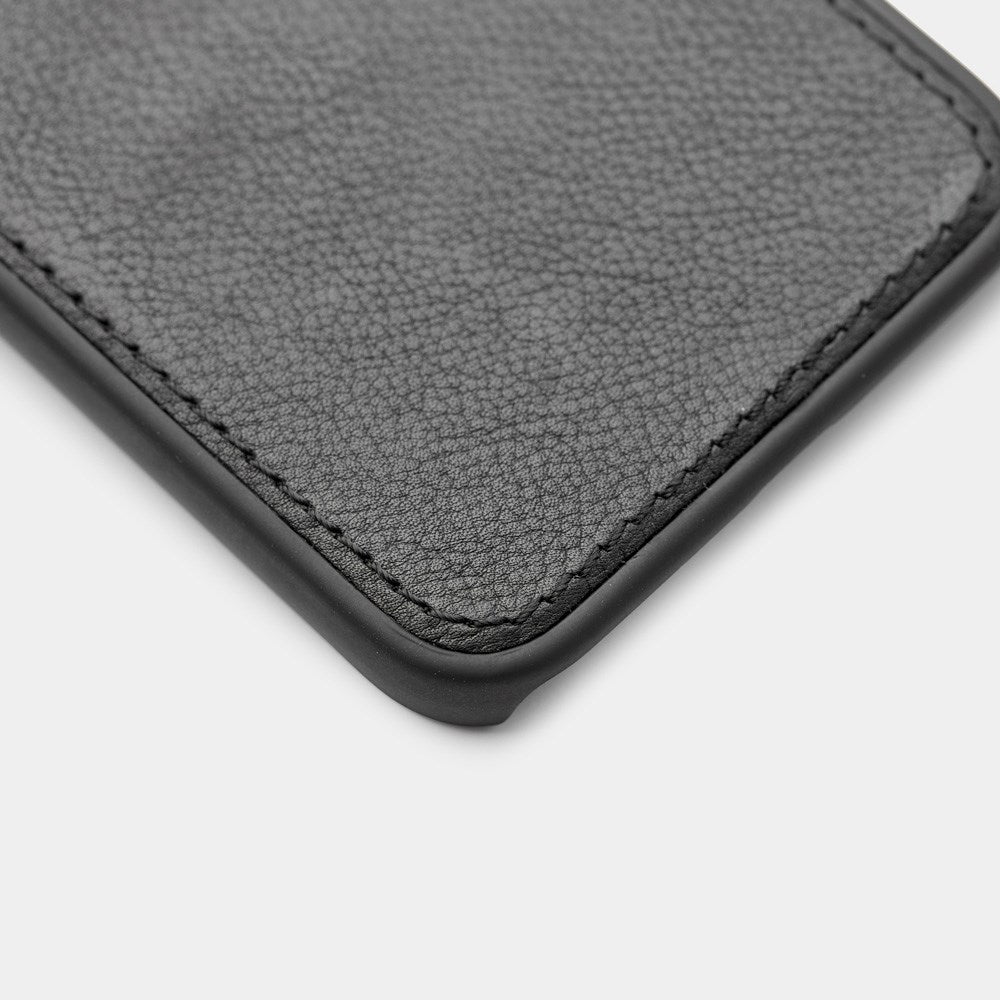 Trunk iPhone 13 Pro Max Äkta Läder Fodral med Avtagbart Skal - Svart