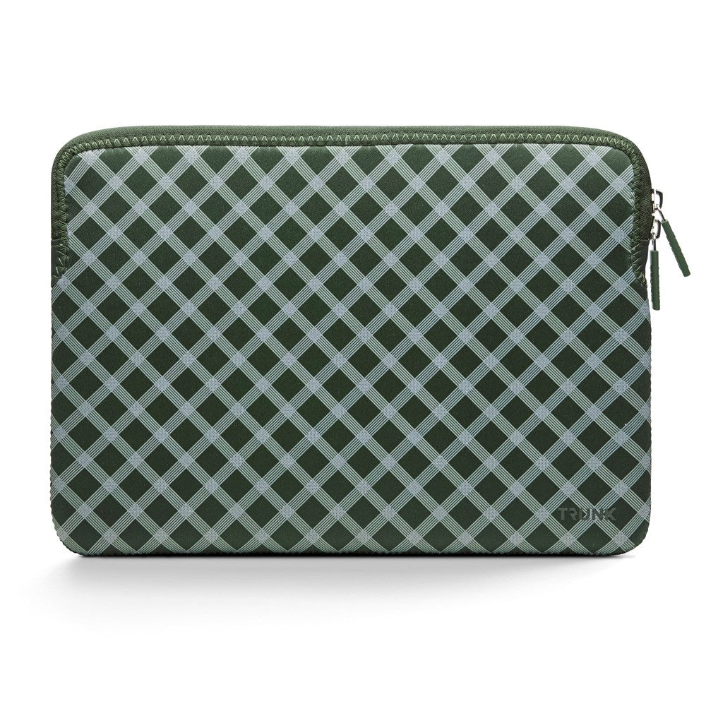 Trunk Neoprene Sleeve för MacBook 13" (30.5 x 21.5 x 1.5 cm) - Olive Green Tartan