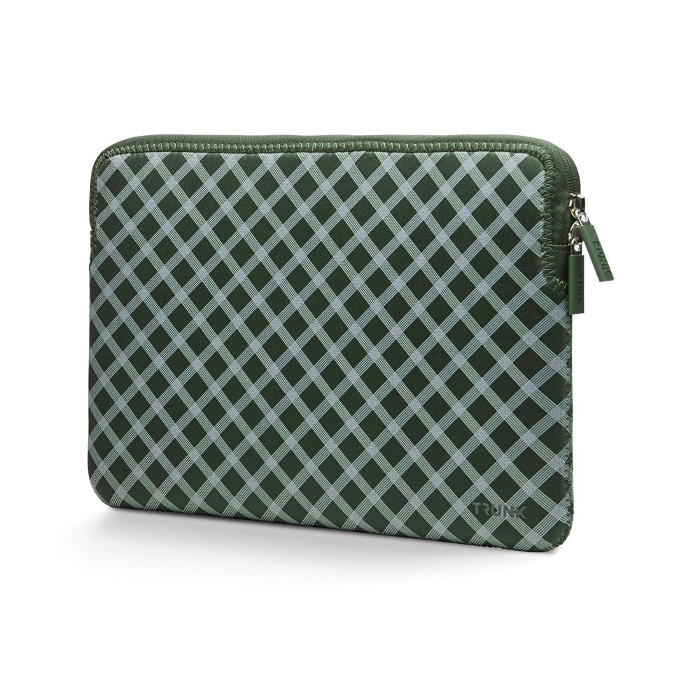 Trunk Neoprene Sleeve för MacBook 13" (30.5 x 21.5 x 1.5 cm) - Olive Green Tartan
