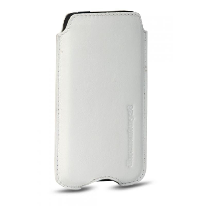 Universal dbramante1928 Sleeve Läder m. Korthållare äkta lädervitt - (Max. Telefon: 124 x 59 x 8 mm)
