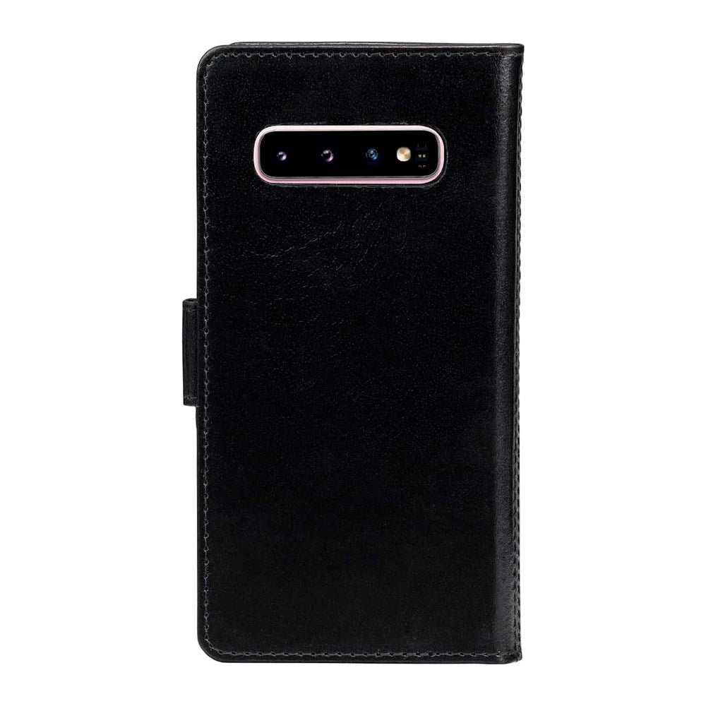 Samsung Galaxy S10 dbramante1928 Lynge 2-i-1 Äkta Läder Flip Fodral - Black