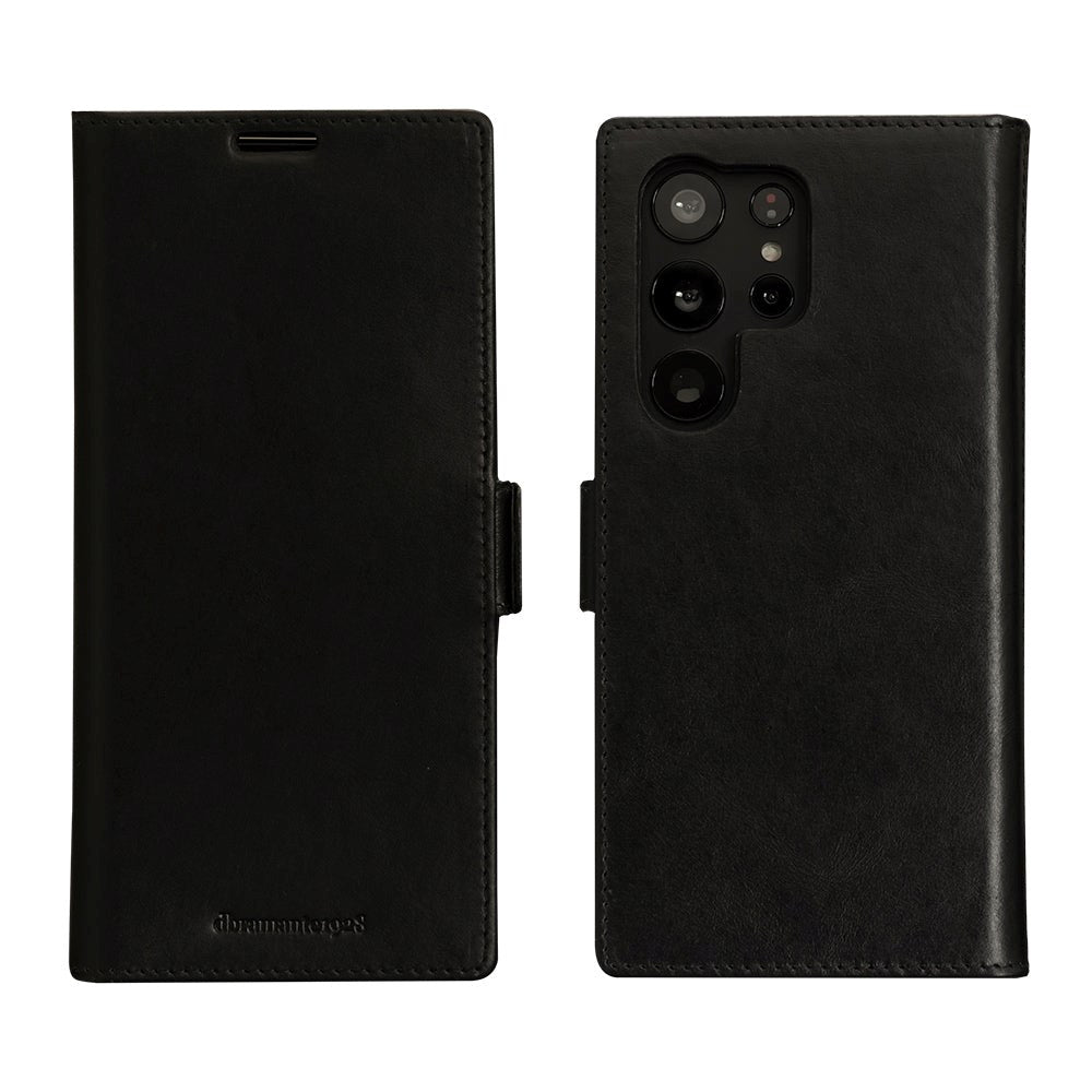 Samsung Galaxy S23 Ultra dbramante1928 Lynge Magnetiskt Plånboksfordral i Äkta Läder - Black