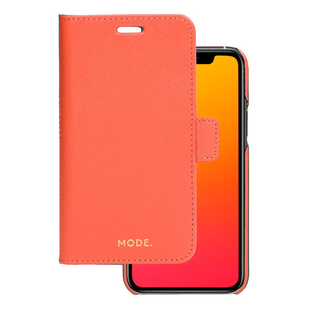 iPhone 11 dbramante1928 New York 2-i-1 Äkta Läder Flip Fodral - Rusty Rose