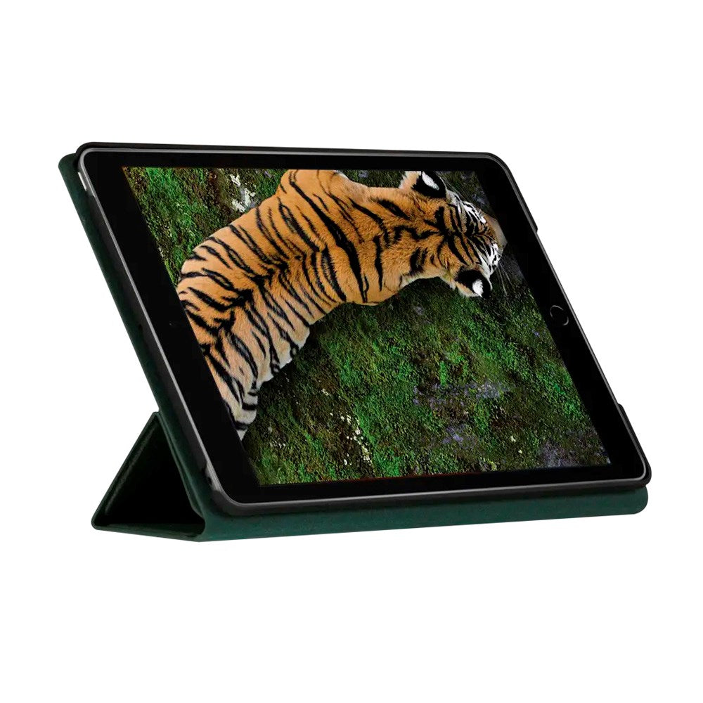 iPad 10.2" (2021 / 2020 / 2019) dbramante1928 Milan Äkta Läder Fodral - Evergreen
