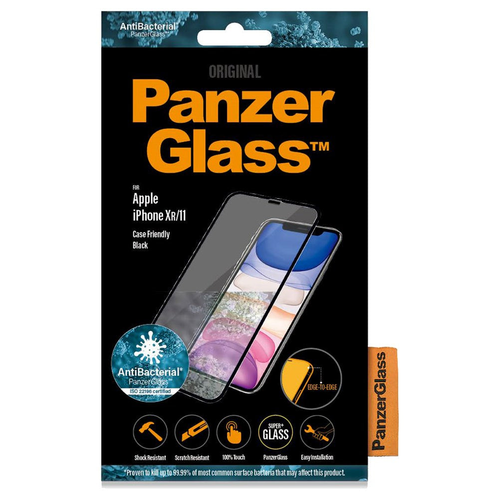 iPhone 11 / XR PanzerGlass Skärmskydd - Skalvänligt - Svart
