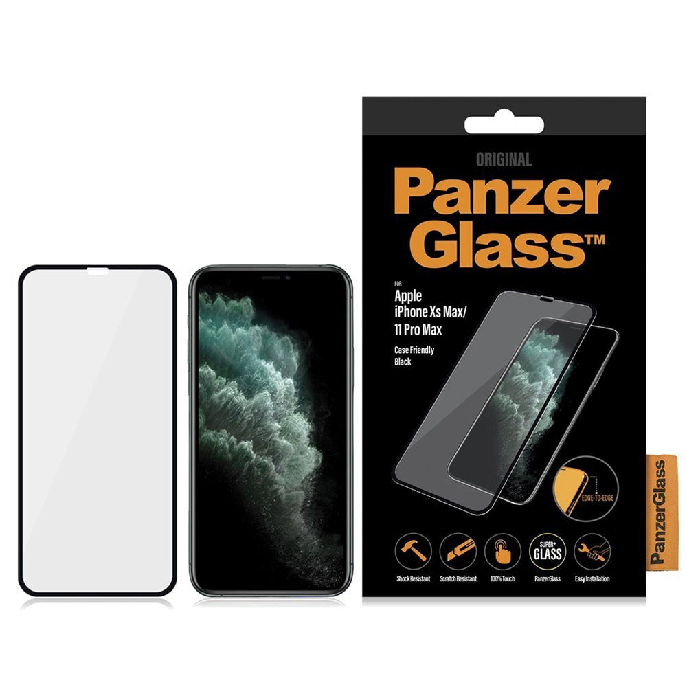 iPhone 11 Pro Max / XS Max PanzerGlass Skärmskydd - Skalvänligt - Svart