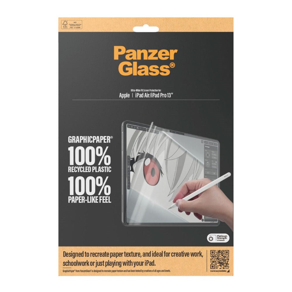 PanzerGlass GraphicPaper Skärmskyddsfilm - iPad Air 13" (2025 / 2024) / Pro 13" (2025 / 2024) - Genomskinlig