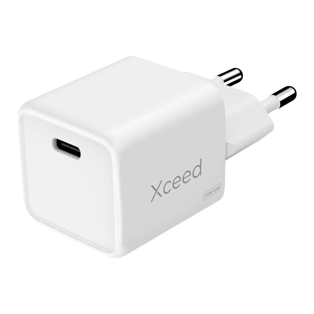 Xceed 25W GaN Väggladdare med USB-C - Vit