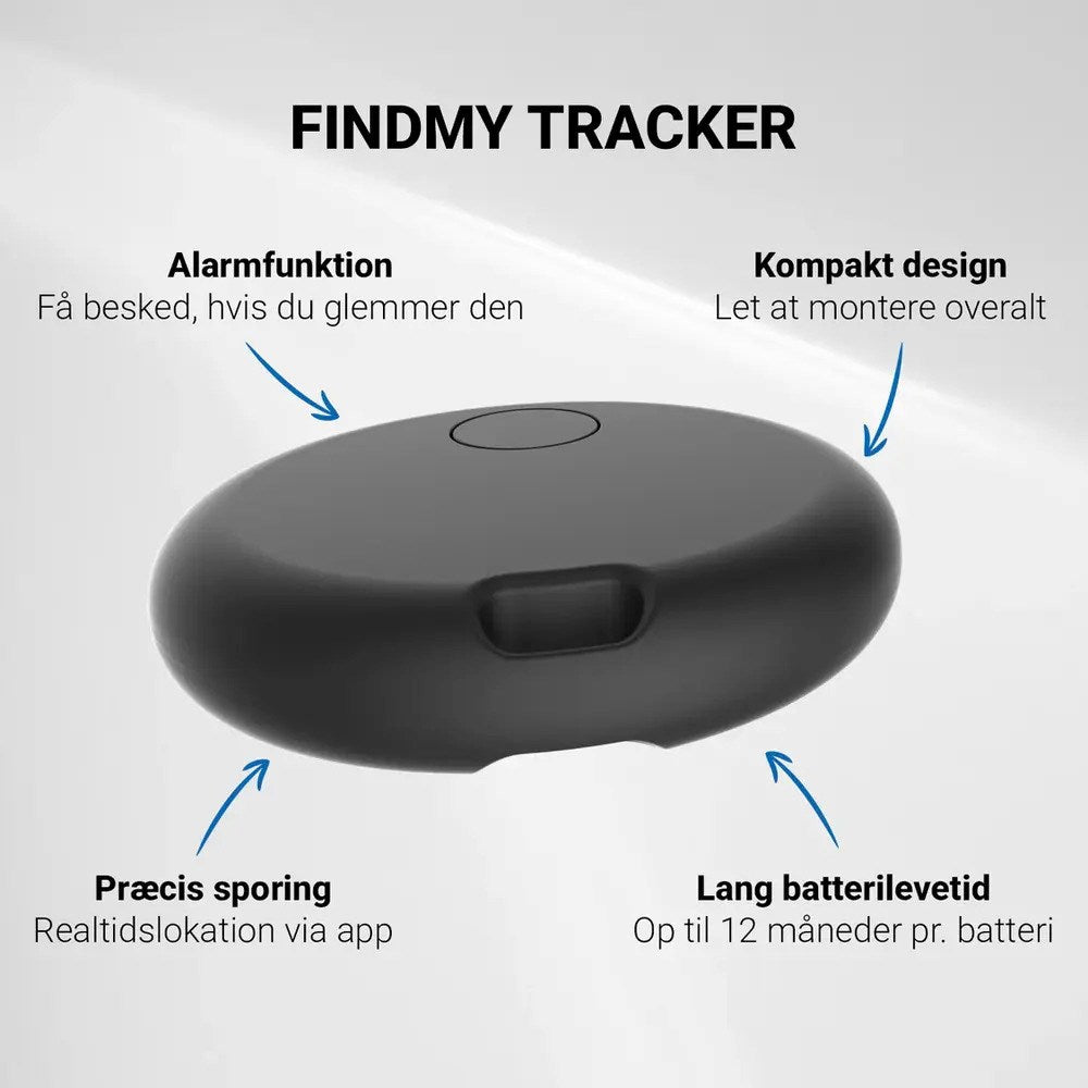 Zmartgear Bluetooth GPS-Spårare - Kompatibel med Apple Find My - Svart