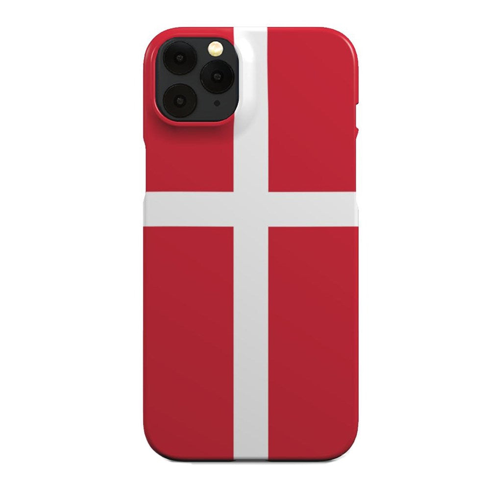 EIDERWOOD iPhone 11 Pro Hårt Plastskal - Danmarks Flagga