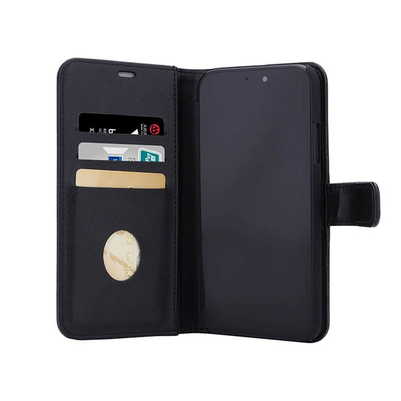 iPhone 11 - RadiCover Plånboksfodral Veganskt Läder - 86% strålskydd - Svart