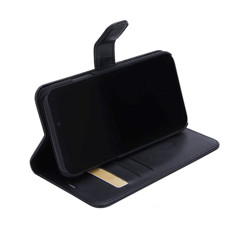 iPhone 11 - RadiCover Plånboksfodral Veganskt Läder - 86% strålskydd - Svart