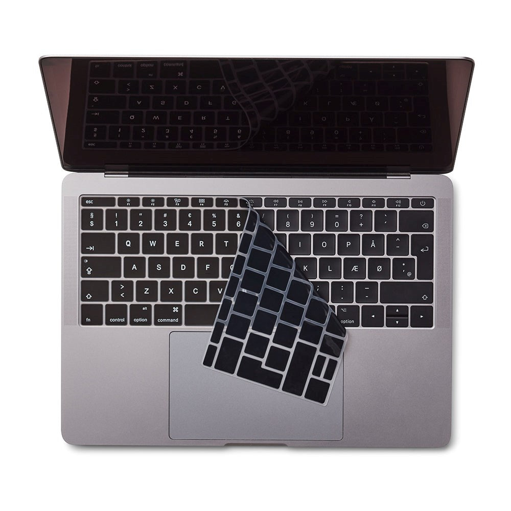 MacBook 12-13" (A1534 / A1708) Philbert Tangentbordsskydd - Nordiska Tangenter - Svart