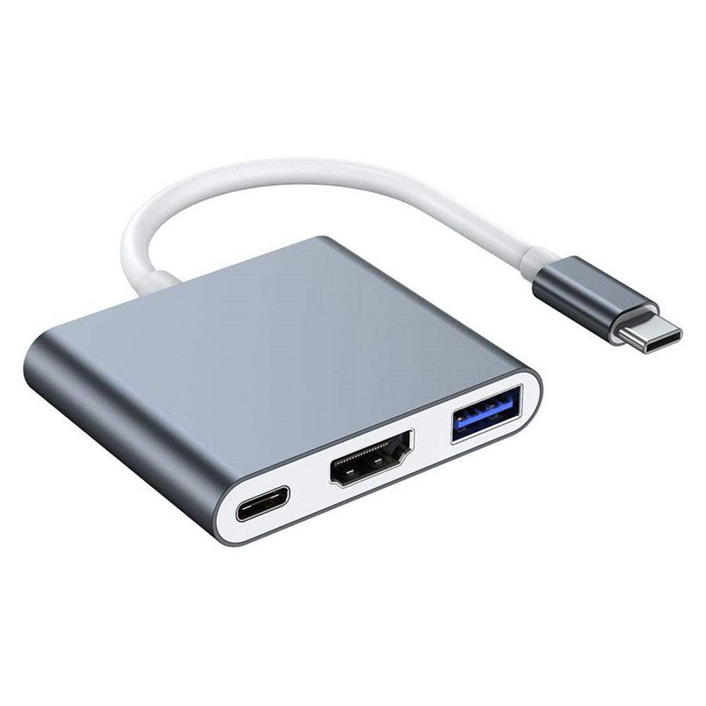 Lippa 3-i-1 60W Multiport USB-C Hub - Silver