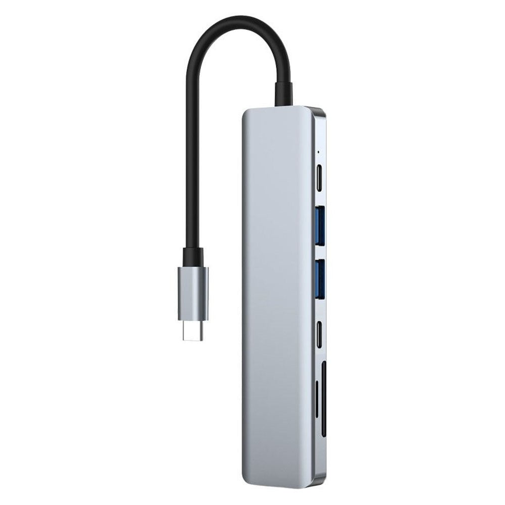 Lippa 7-i-1 60W Multiport USB-C Hub - Silver