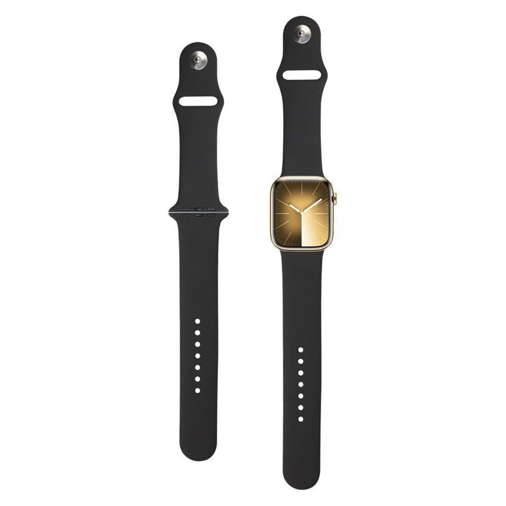 Apple Watch (42/44/SE/45/46/49mm) Lippa Silikon Rem - Mörkgrå