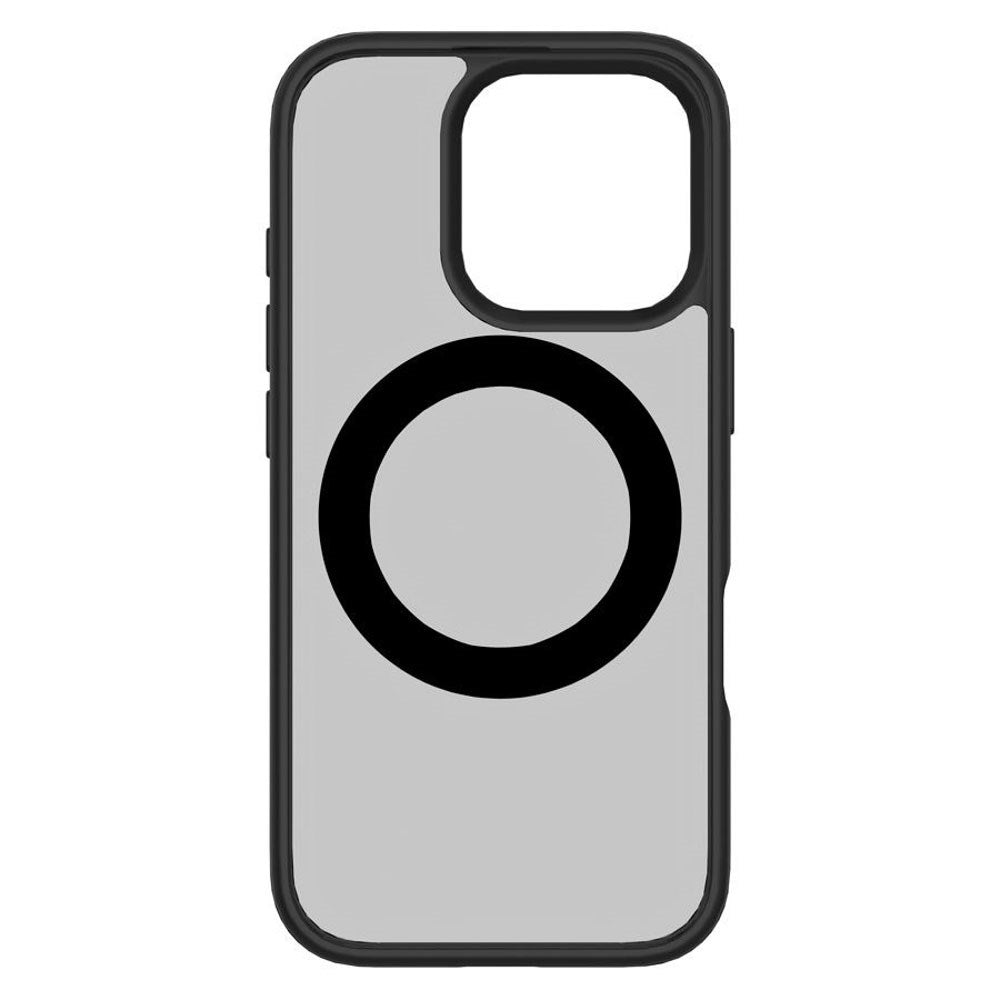 iPhone 16 Pro Lippa Hybrid Plast Skal med 360 Graders Roterande Kickstand - MagSafe Kompatibelt - Matt / Svart