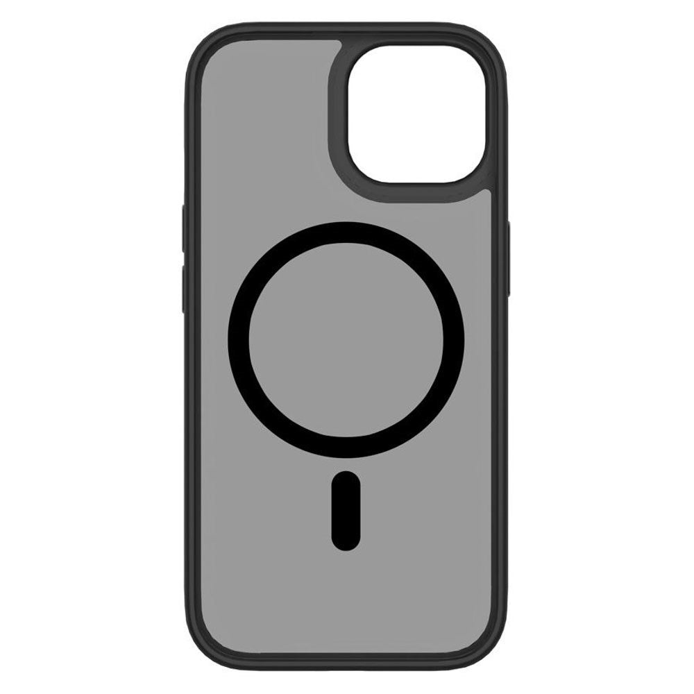 iPhone 15 Lippa Hybrid Plast Skal - MagSafe Kompatibelt - Matt / Svart