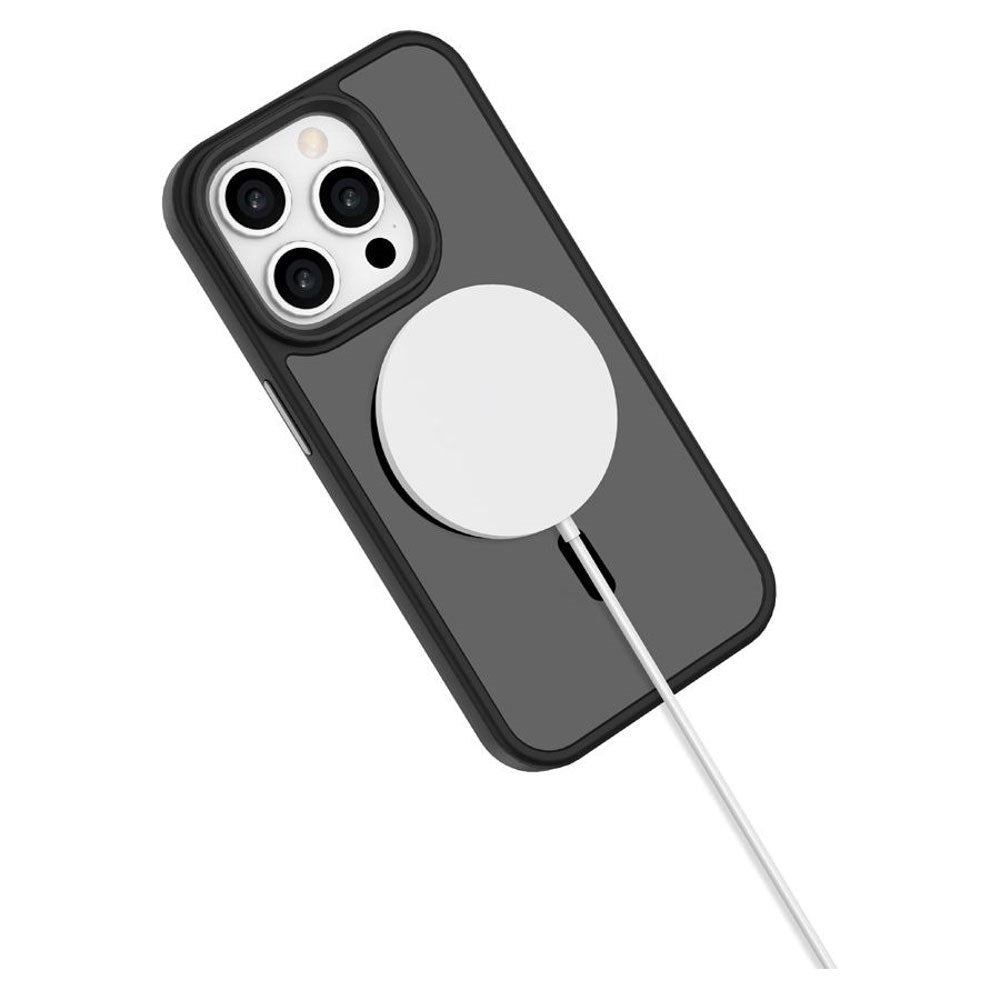 iPhone 15 Pro Lippa Hybrid Plast Skal - MagSafe Kompatibelt - Matt / Svart