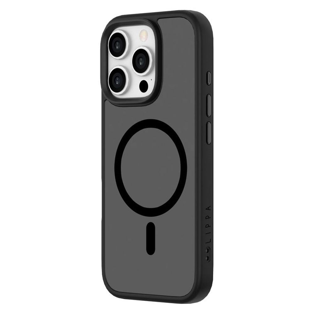 iPhone 16 Pro Lippa Hybrid Plast Skal - MagSafe Kompatibelt - Matt / Svart