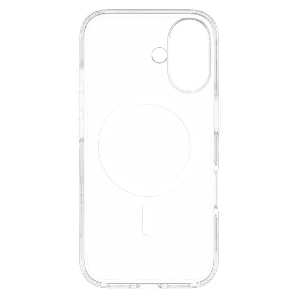 iPhone 16 Lippa Hybrid Plast Skal - MagSafe Kompatibelt - Genomskinlig / Vit