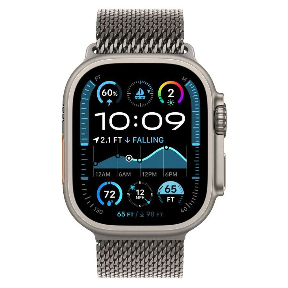 Apple Watch (38/40/SE/41/42mm) Lippa Titanrem med Lås - Silver